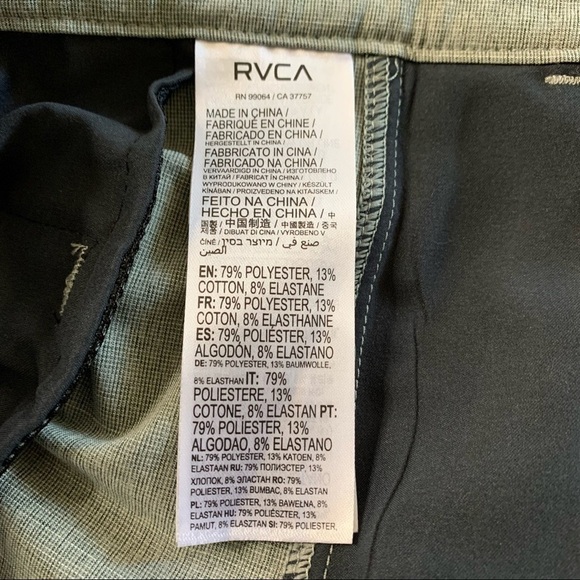 RVCA NWT Hybrid Short Size 38 Classic Length 20” - Picture 11 of 15